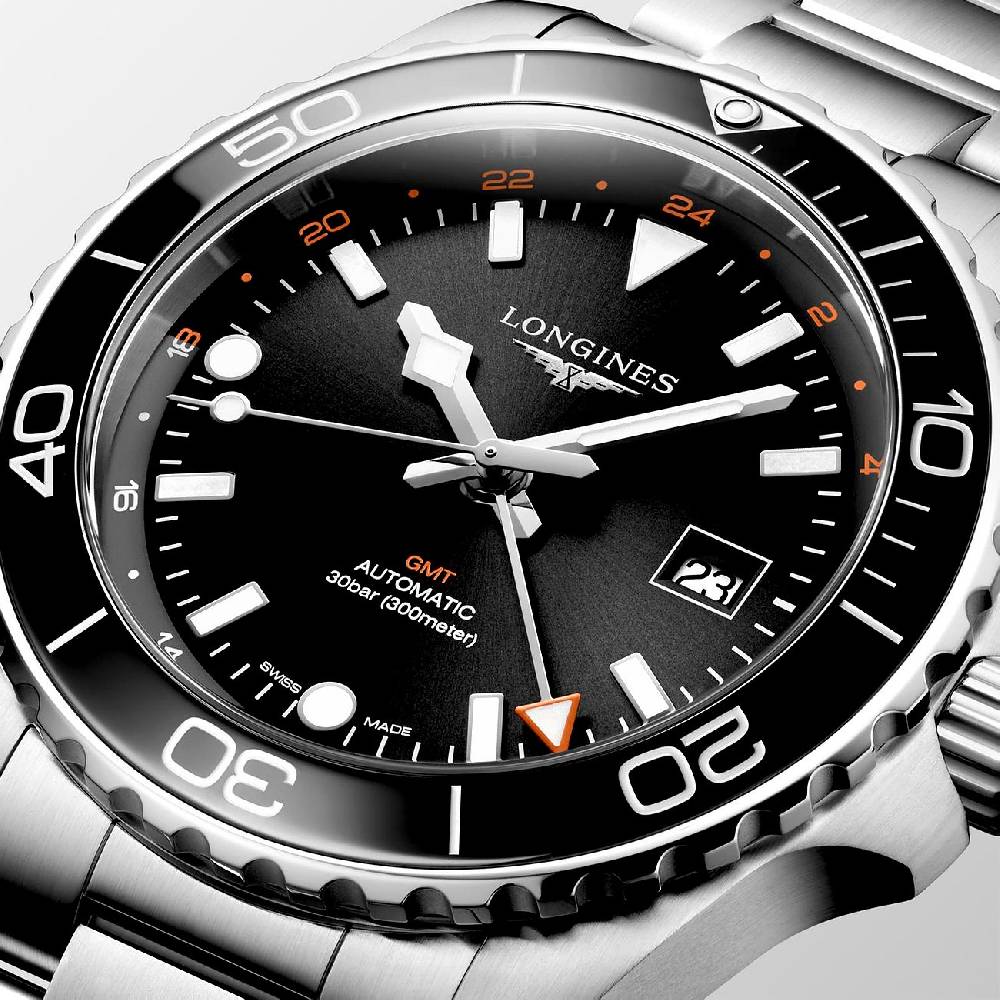 Longines Herrenuhr Hydroconquest GMT L38904566 Sonderangebote