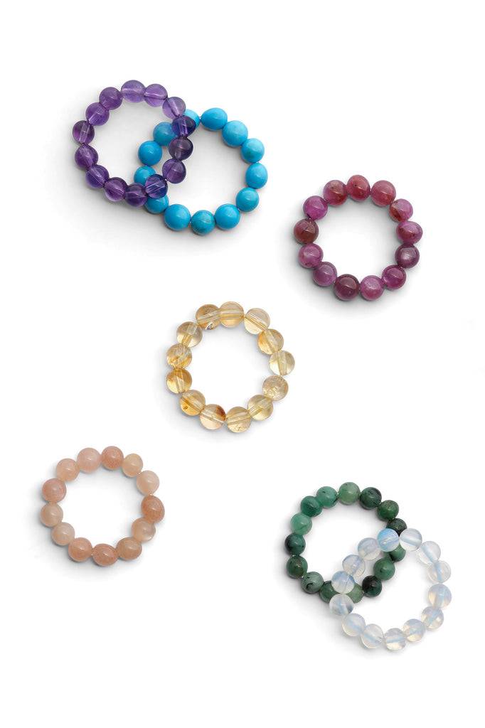 JUKSEREI BIRTHSTONE BUNGEE RING Kauf eins, bekomm eins gratis