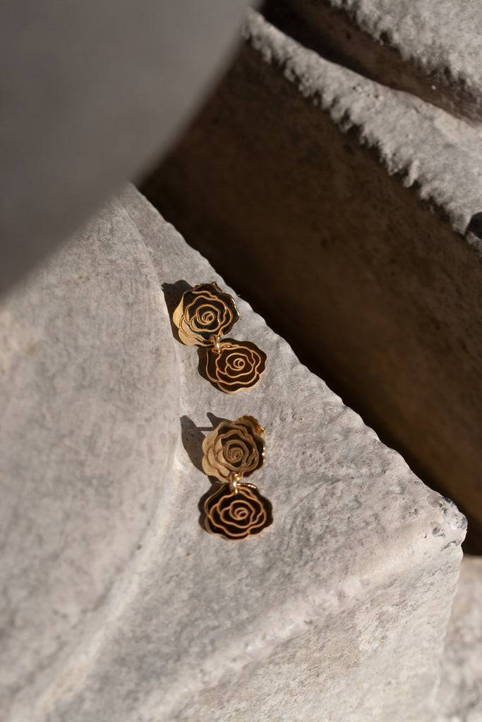 JUKSEREI ROSE DUO EARRINGS Letzter Tag