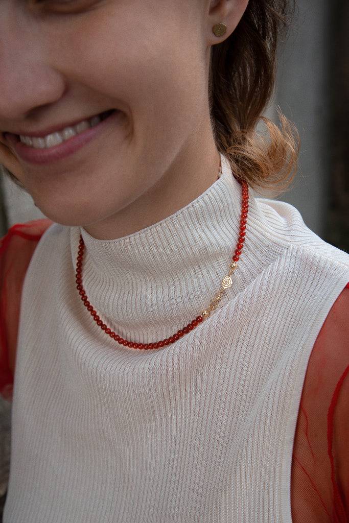 JUKSEREI ROSE CARNELIAN NECKLACE Bis zu 55% Rabatt