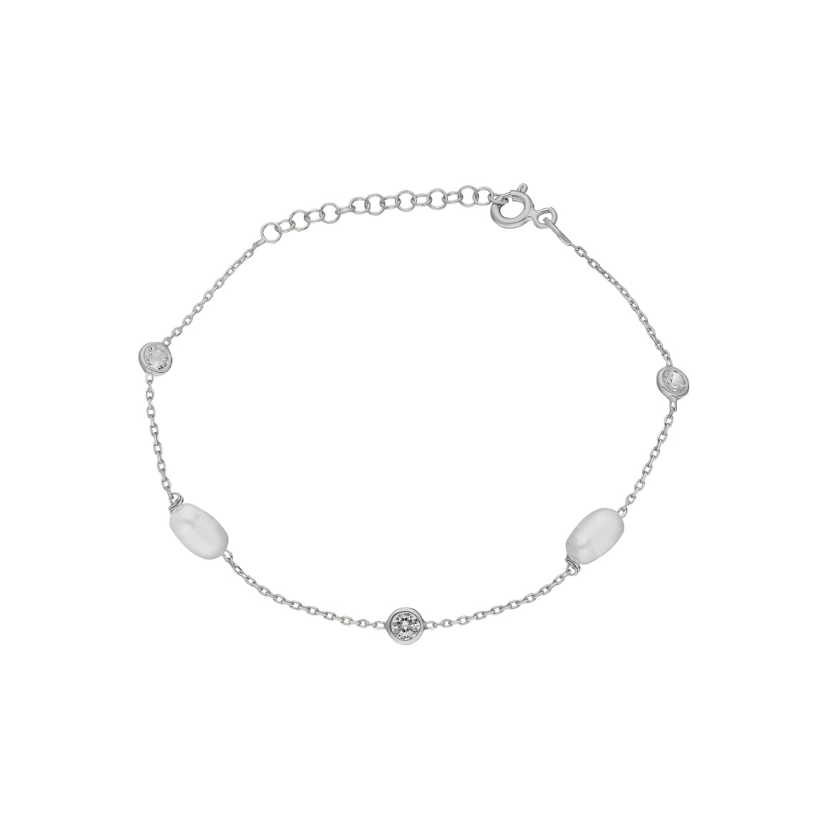 Kardelen Stein Armkette mit Perlen - 925 SILBER Wochenangebot
