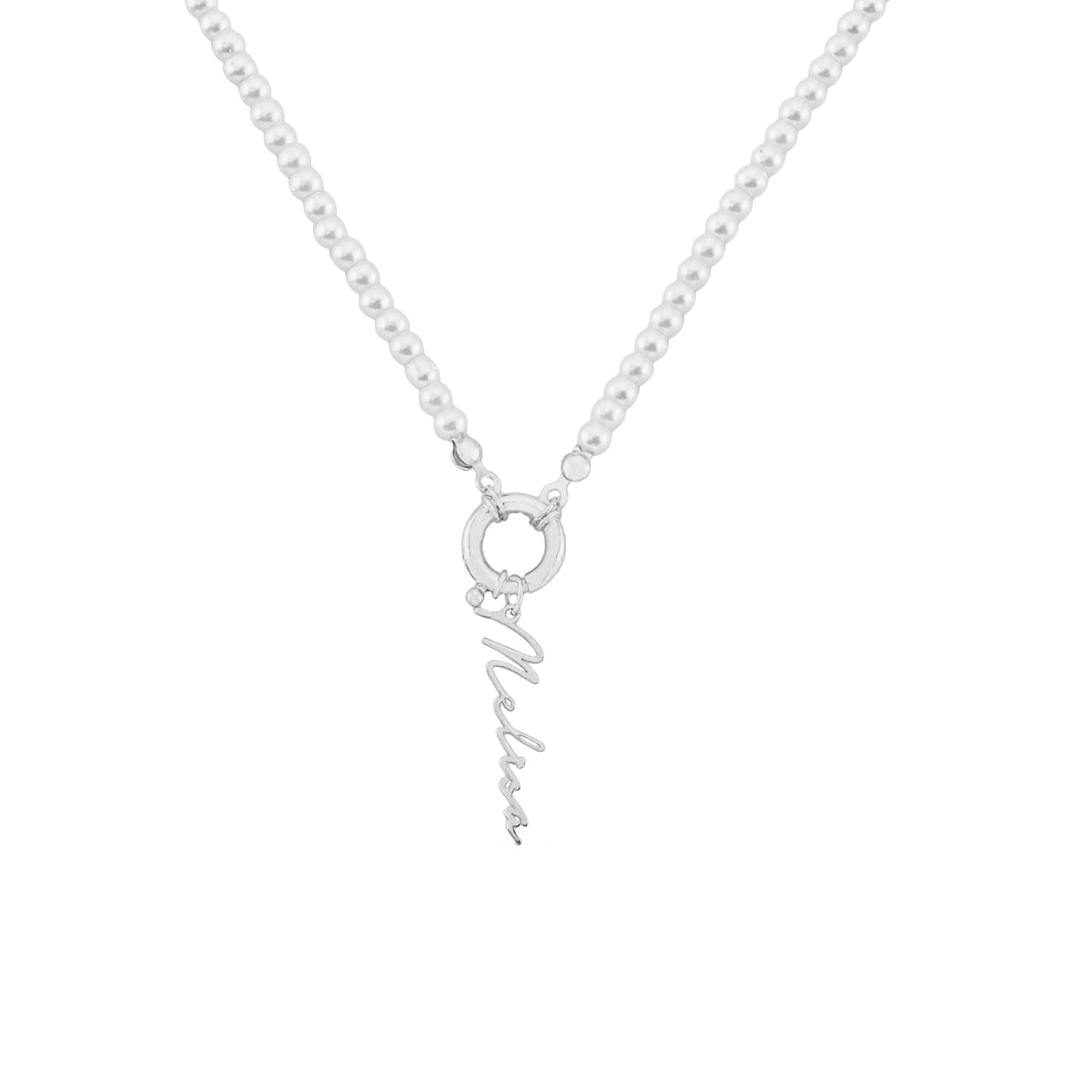 Kardelen Pearl Chain Signatur Namenskette - 925 SILBER Begrenzte Freigabe