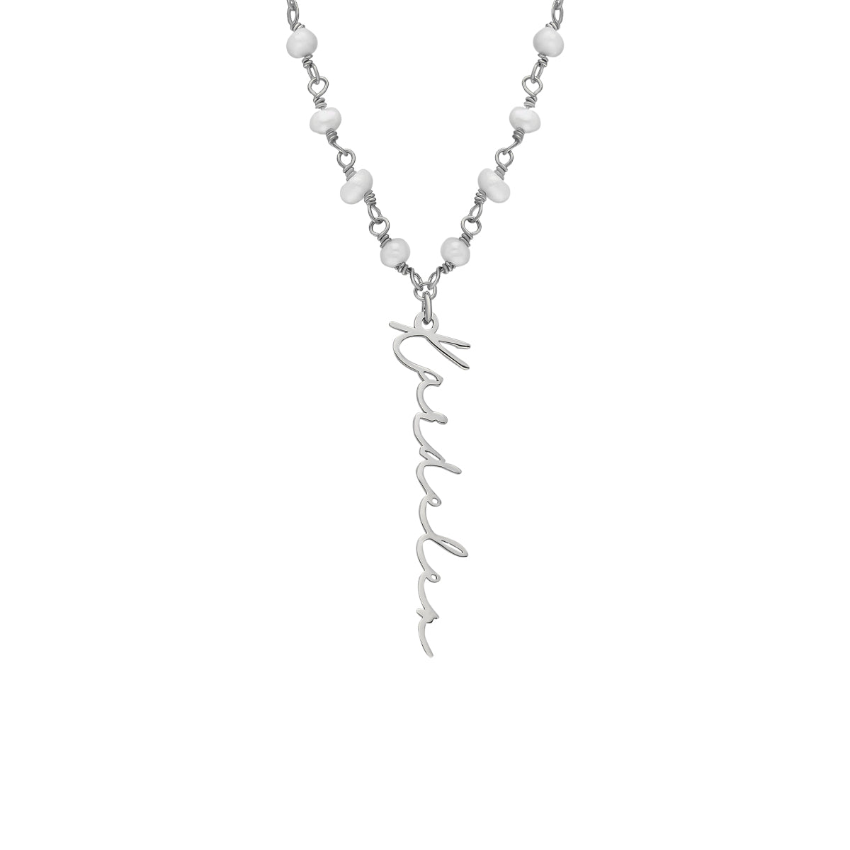 Kardelen Chain Design Pearl Halskette Basic Signature - 925 SILBER Letzte 2 Tage