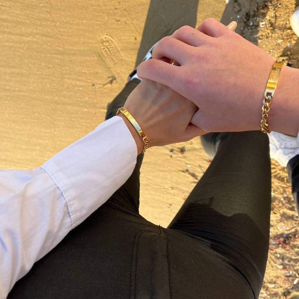Kardelen ID-PARTNERARMBAND MIT GRAVUR Bis zu 55% Rabatt