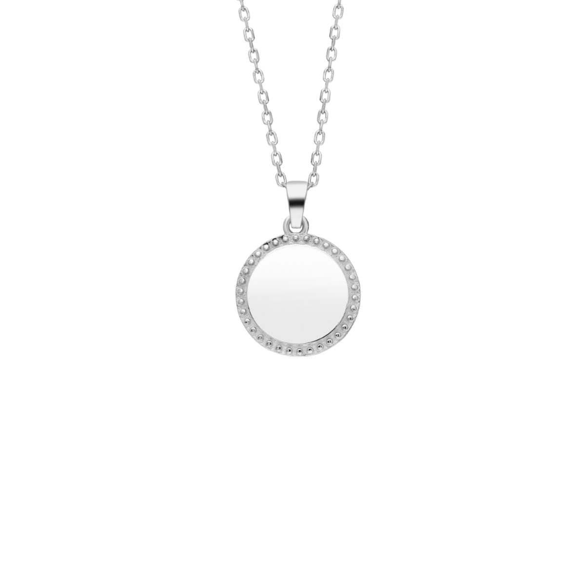 Kardelen Round Gravurkette - 925 SILBER Black Friday Preise