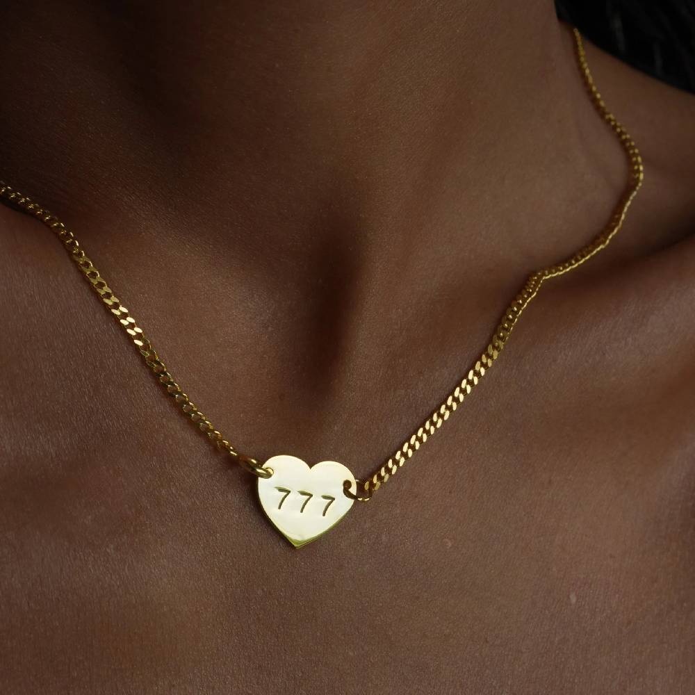 Kardelen CUBAN HEART NECKLACE - 925 SILBER Hotsell