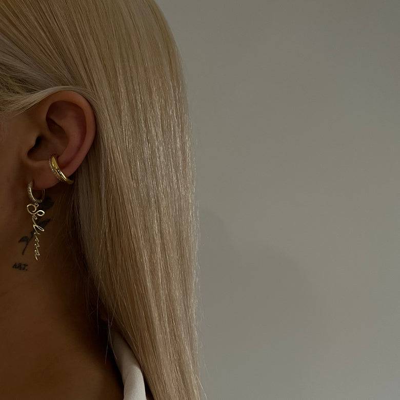 Kardelen Namensohrring mit Zirkonia - 925 SILBER Begrenztes Angebot