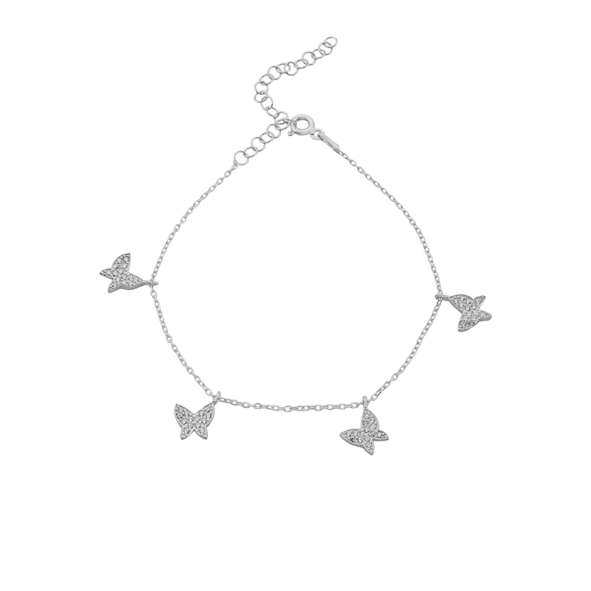 Kardelen Butterfly Armkette - 925 SILBER Vatertagsangebot