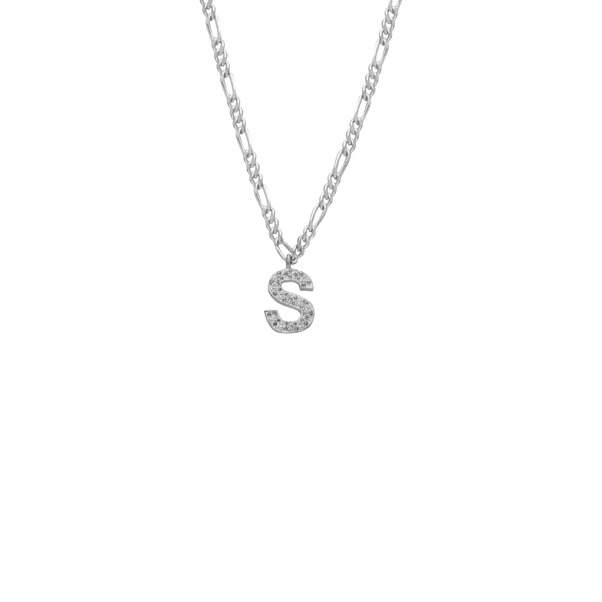 Kardelen Buchstabenkette mit Zirkonia Stein - 925 SILBER Neueste Mode