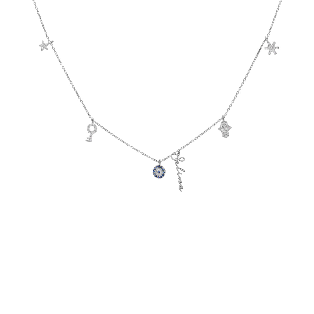 Kardelen Charm Signatur Halskette - 925 SILBER Online Outlet