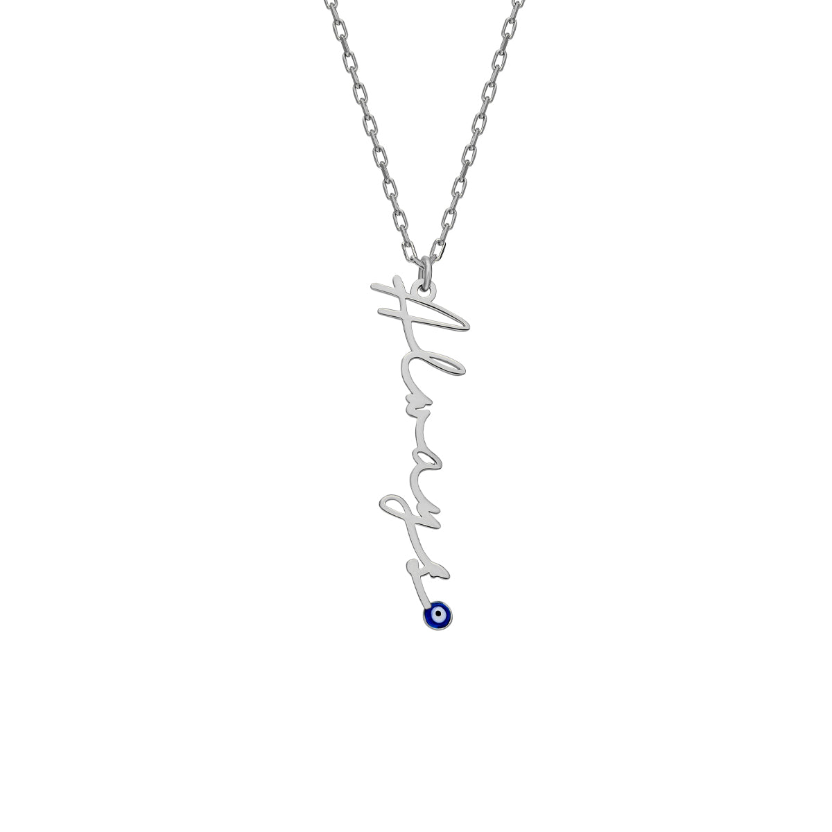 Kardelen Signaturkette mit Nazarauge - 925 SILBER Bestseller