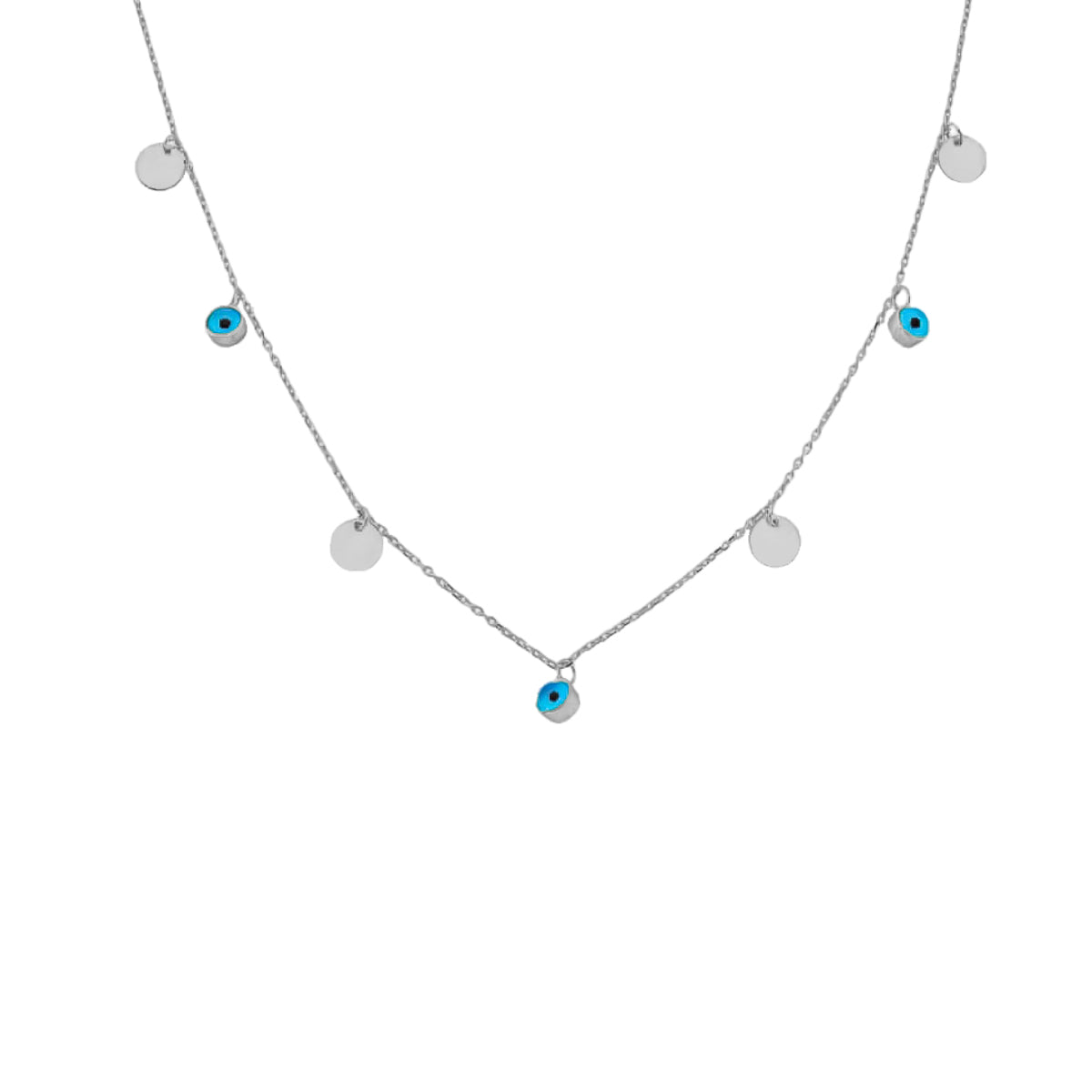 Kardelen Nazar Plättchen Kette - 925 SILBER Wochenangebot
