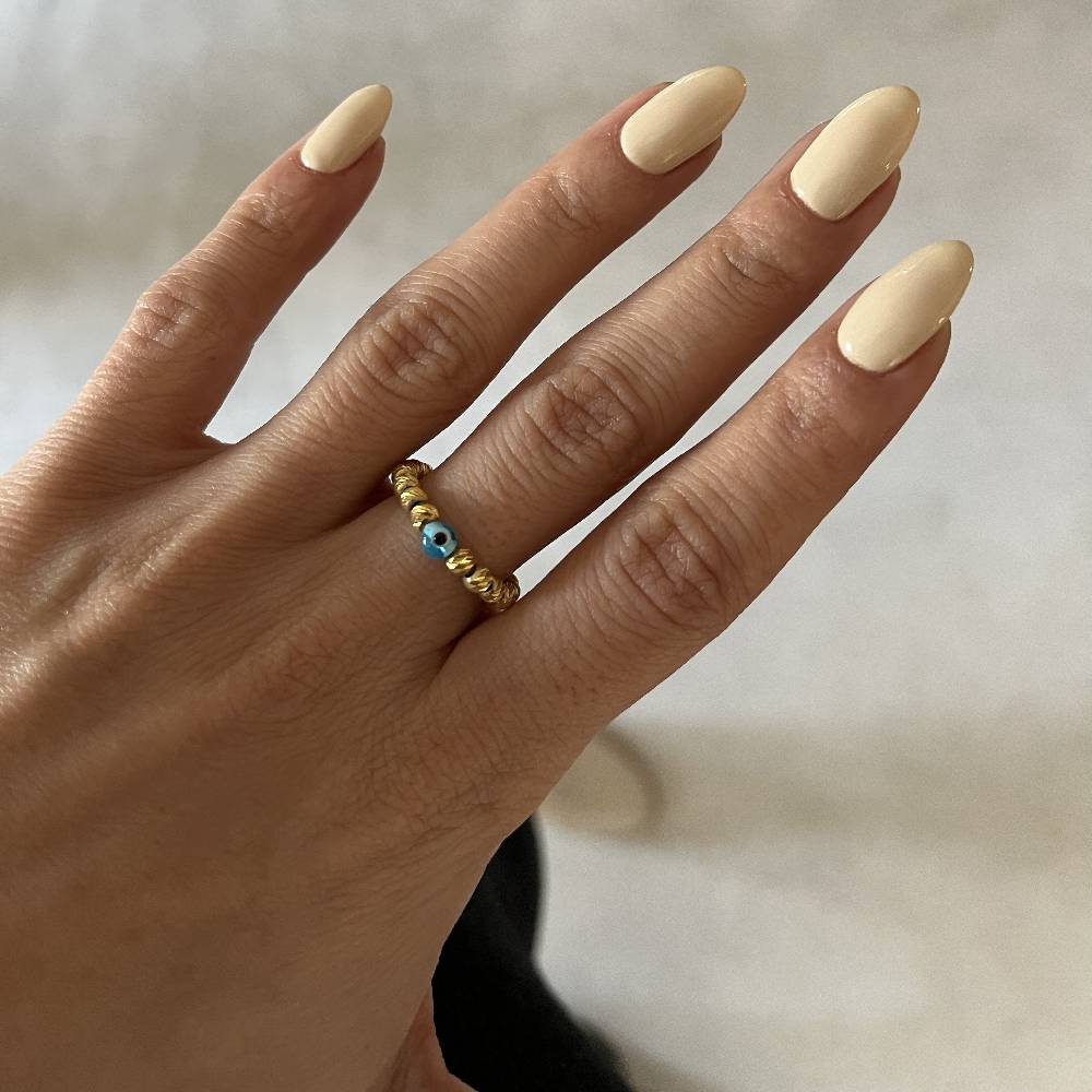 Kardelen Dorica Nazar Ring - 925 SILBER Begrenzte Freigabe