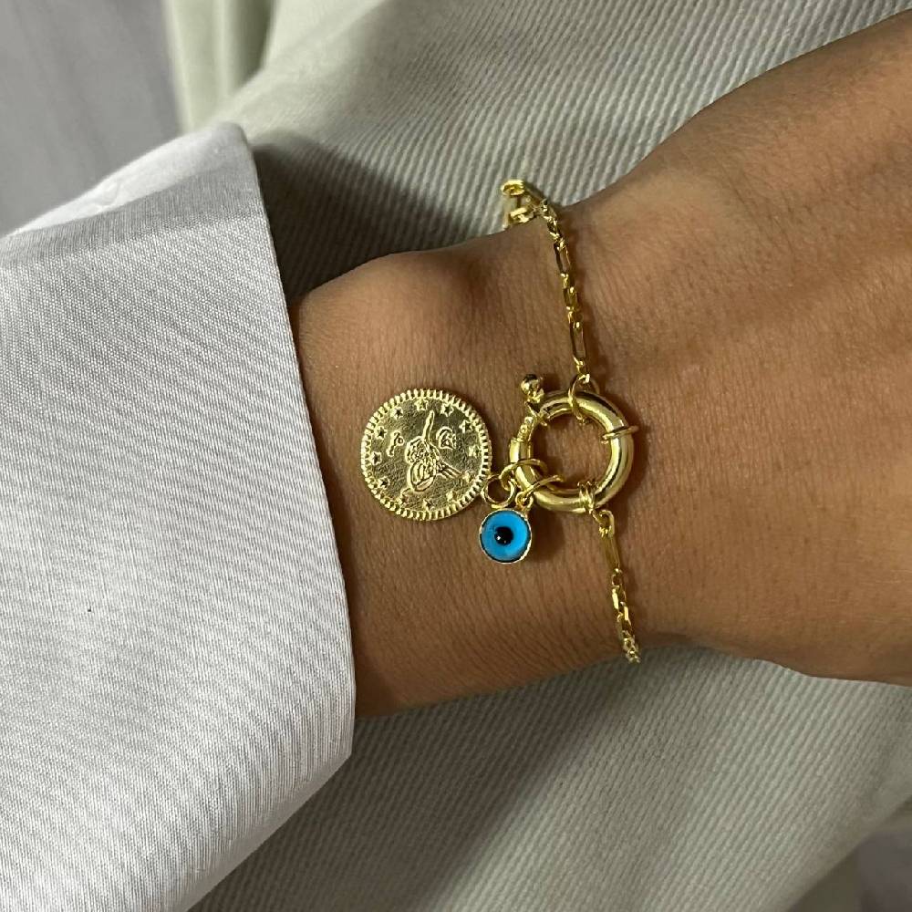 Kardelen Ceyrek Nazar Armband - 925 SILBER Neueste Stile