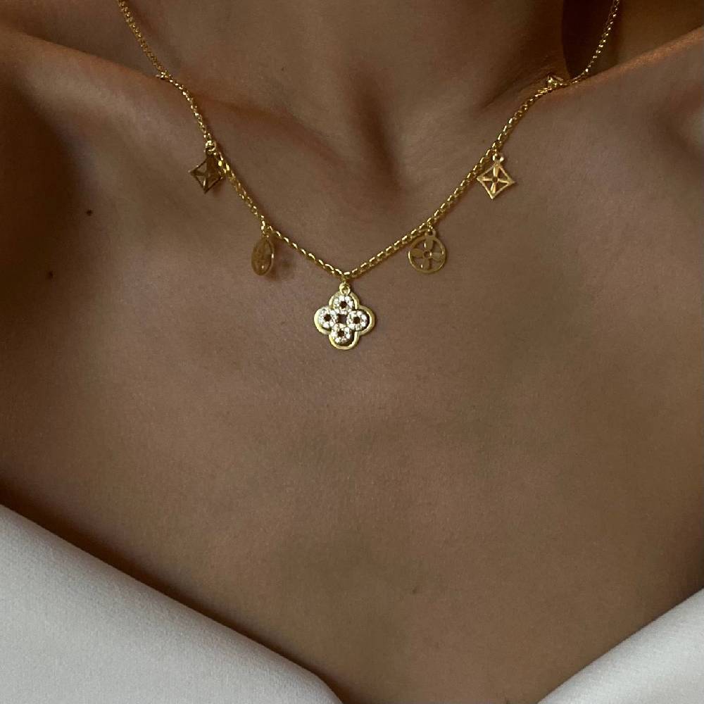 Kardelen Luxus Charm Halskette - 925 SILBER Bis zu 55% Rabatt