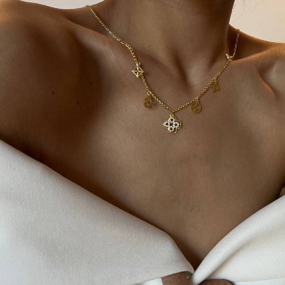 Kardelen Luxus Charm Halskette - 925 SILBER Bis zu 55% Rabatt