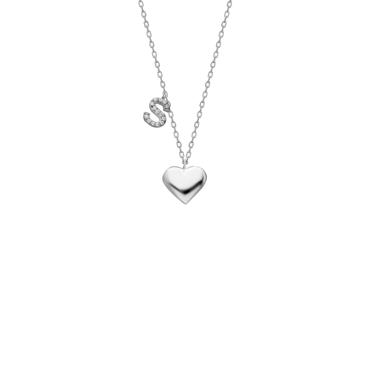 Kardelen Herz Kette mit Wunschbuchstabe - 925 SILBER zollfrei
