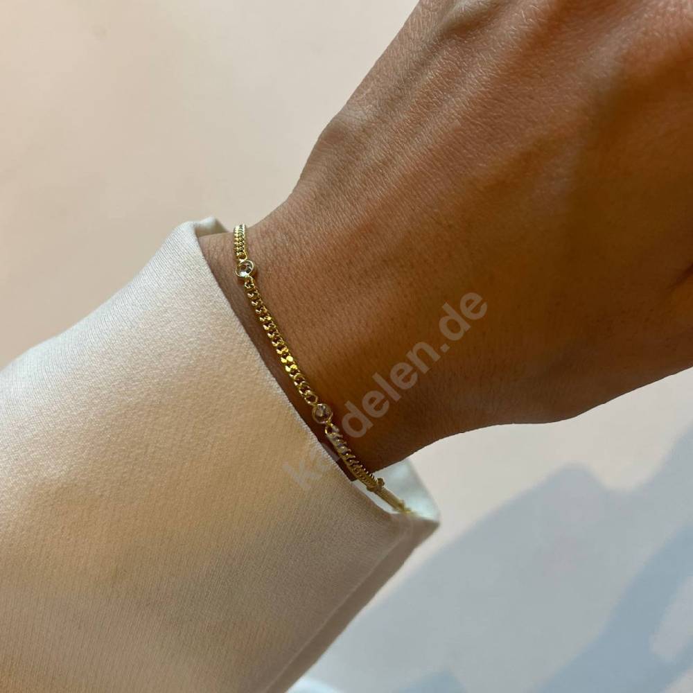 Kardelen 5 STEIN ARMKETTE - 925 SILBER Verkauf