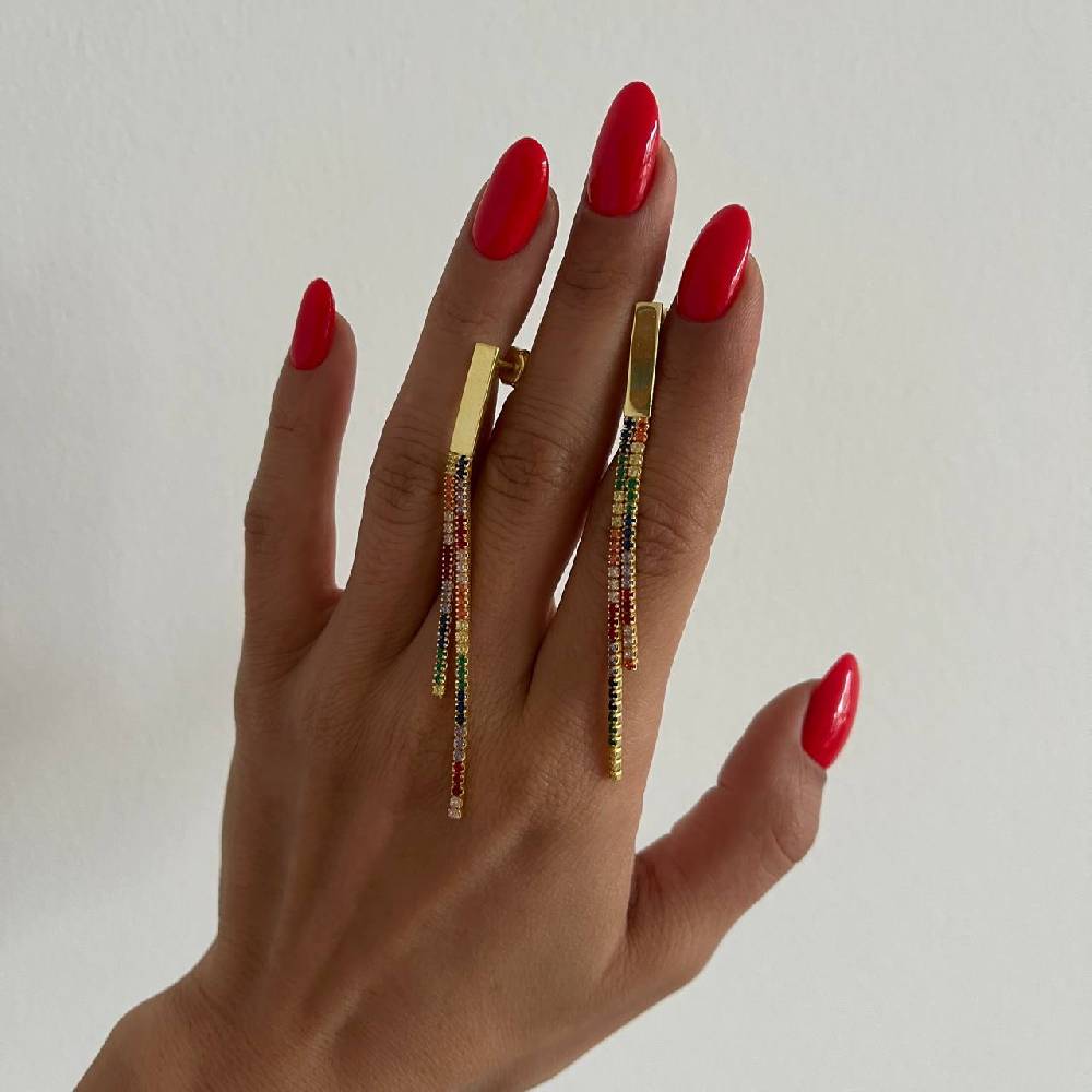 Kardelen Colorfull Oscar Ohrringe - 925 SILBER Cyber Monday