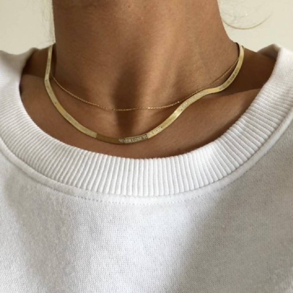 Kardelen 925 SILBER SNAKE CHAIN HALSKETTE Vatertagsangebot