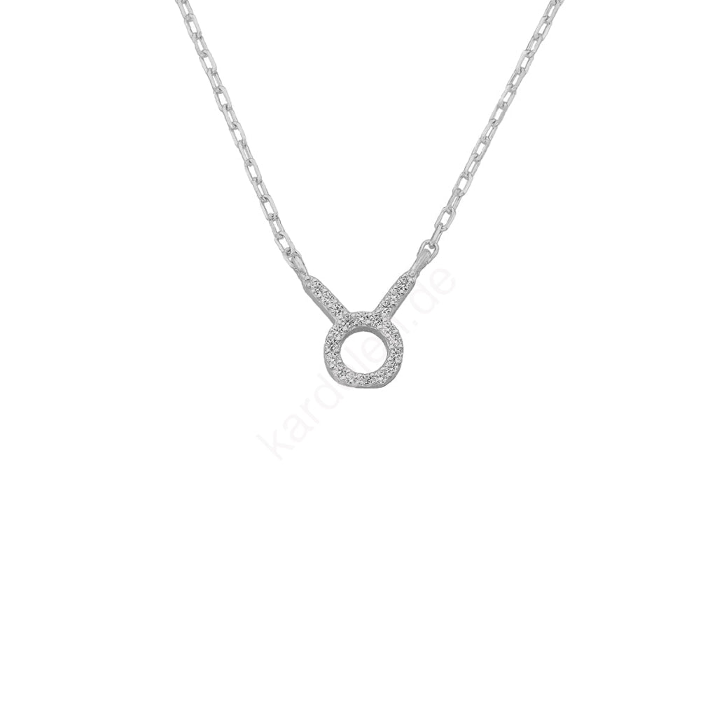 Kardelen STERNZEICHEN ZIRKONIA HALSKETTE - 925 SILBER Saisonale Angebote