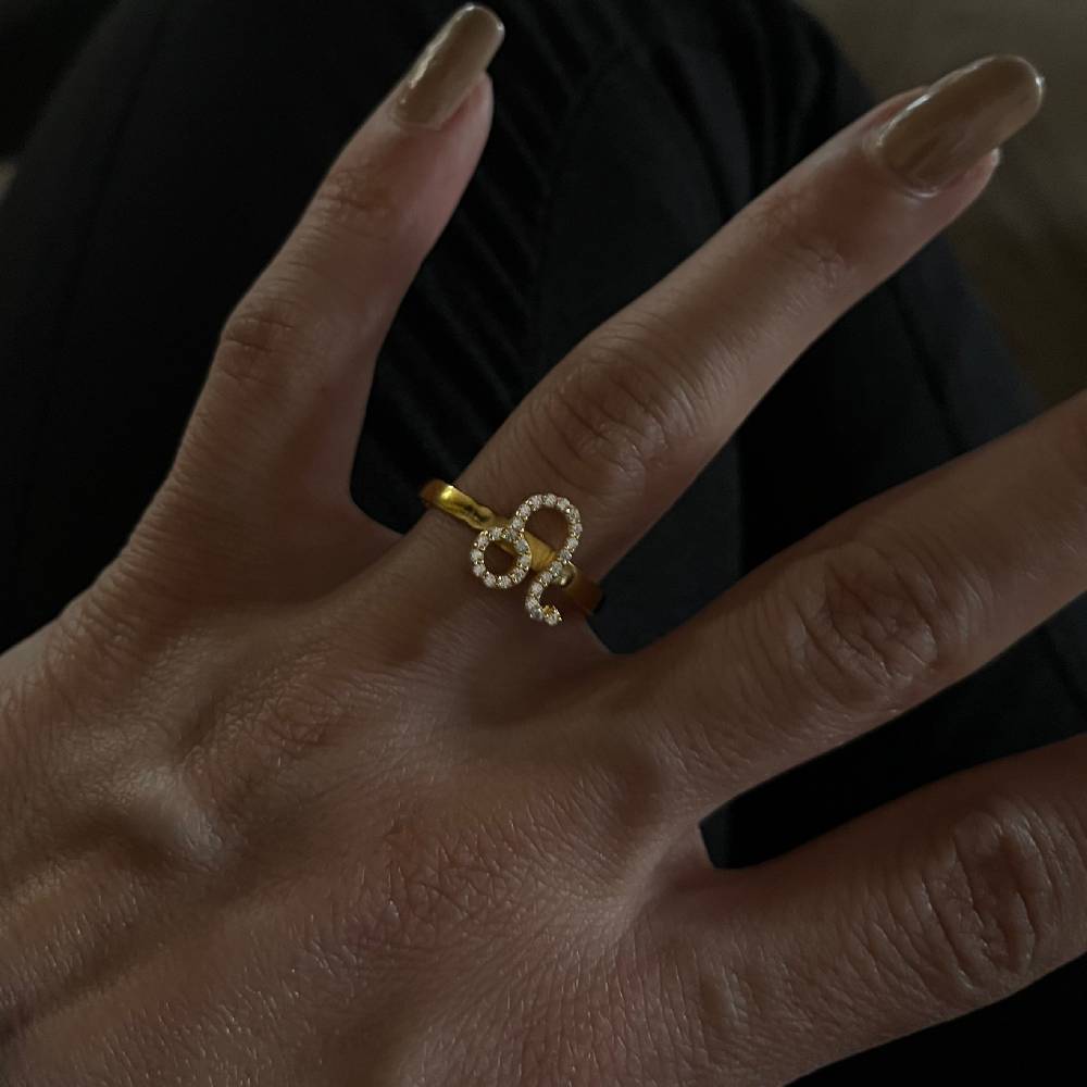 Kardelen Sternzeichen Ring - 925 SILBER Sonderangebote