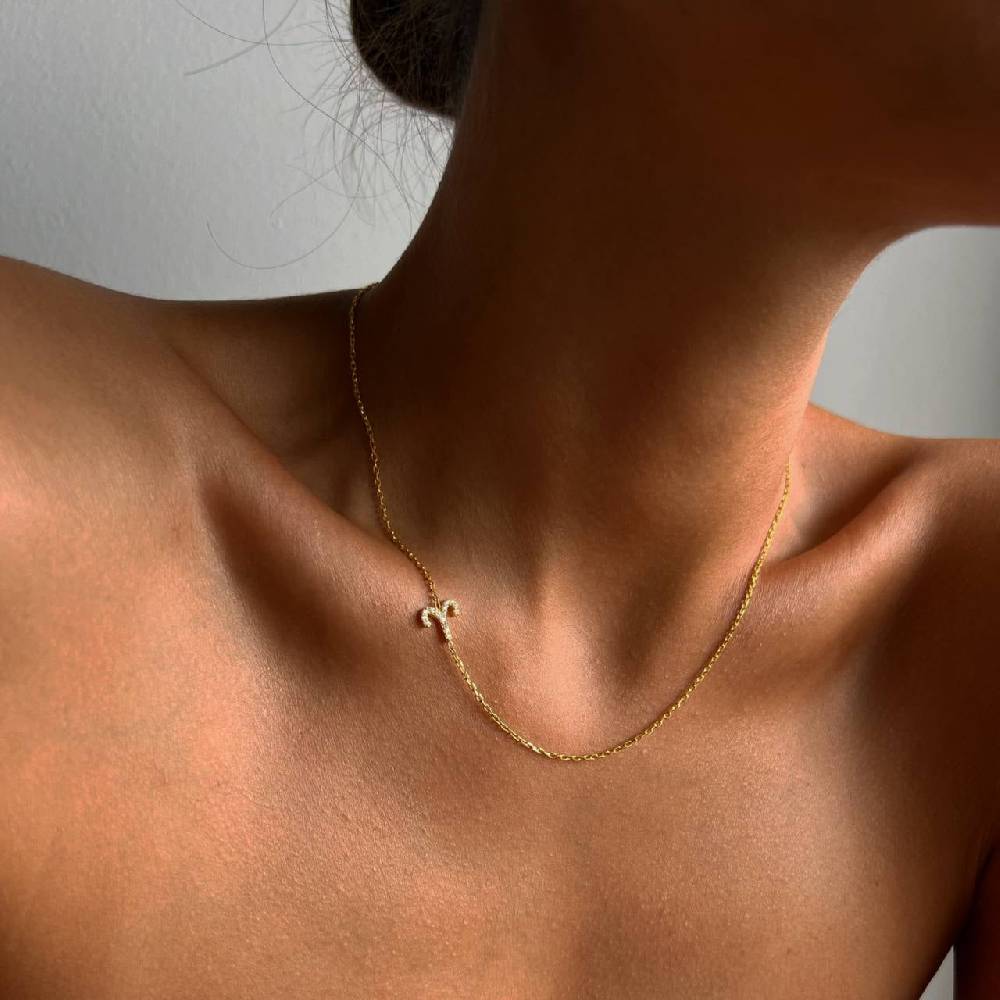 Kardelen STERNZEICHEN NECKLACE - 925 SILBER Riesige Ersparnisse
