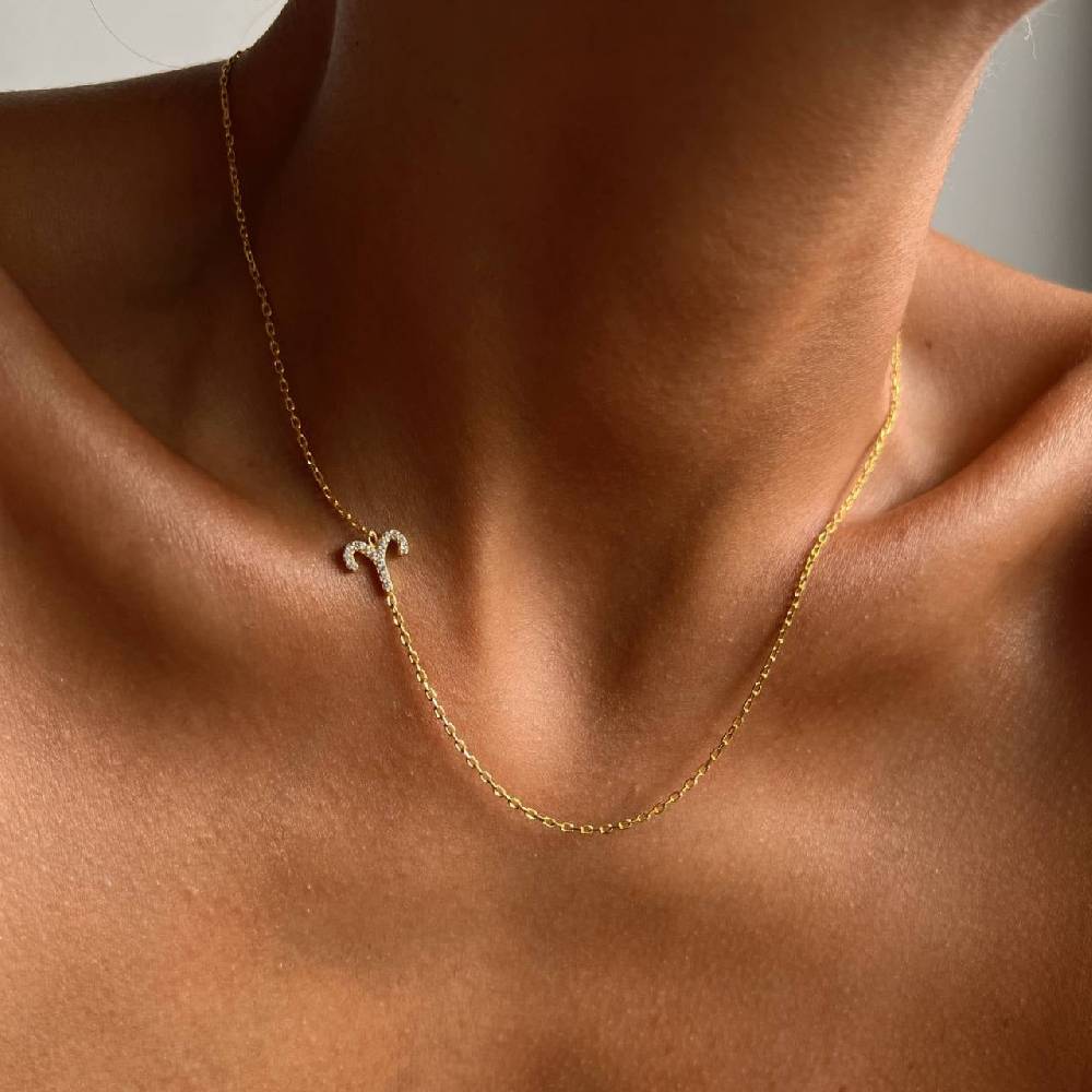 Kardelen STERNZEICHEN NECKLACE - 925 SILBER Riesige Ersparnisse