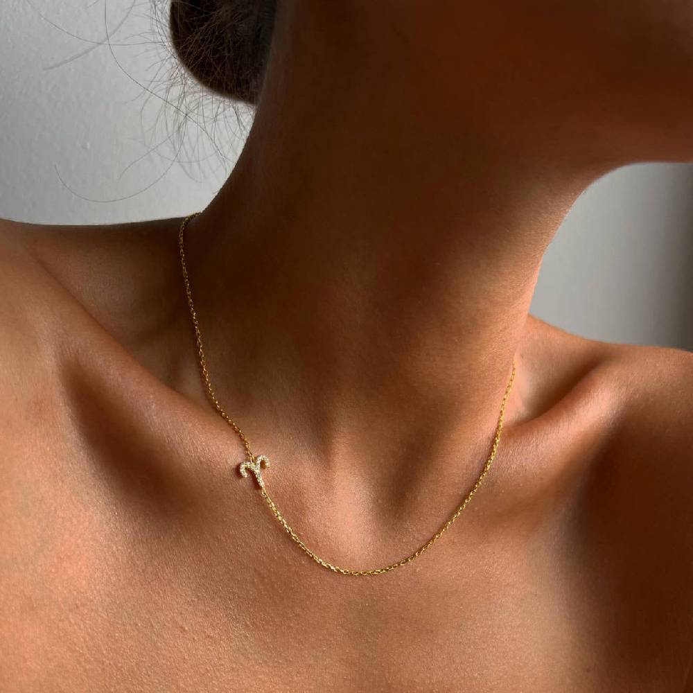 Kardelen STERNZEICHEN NECKLACE - 925 SILBER Riesige Ersparnisse
