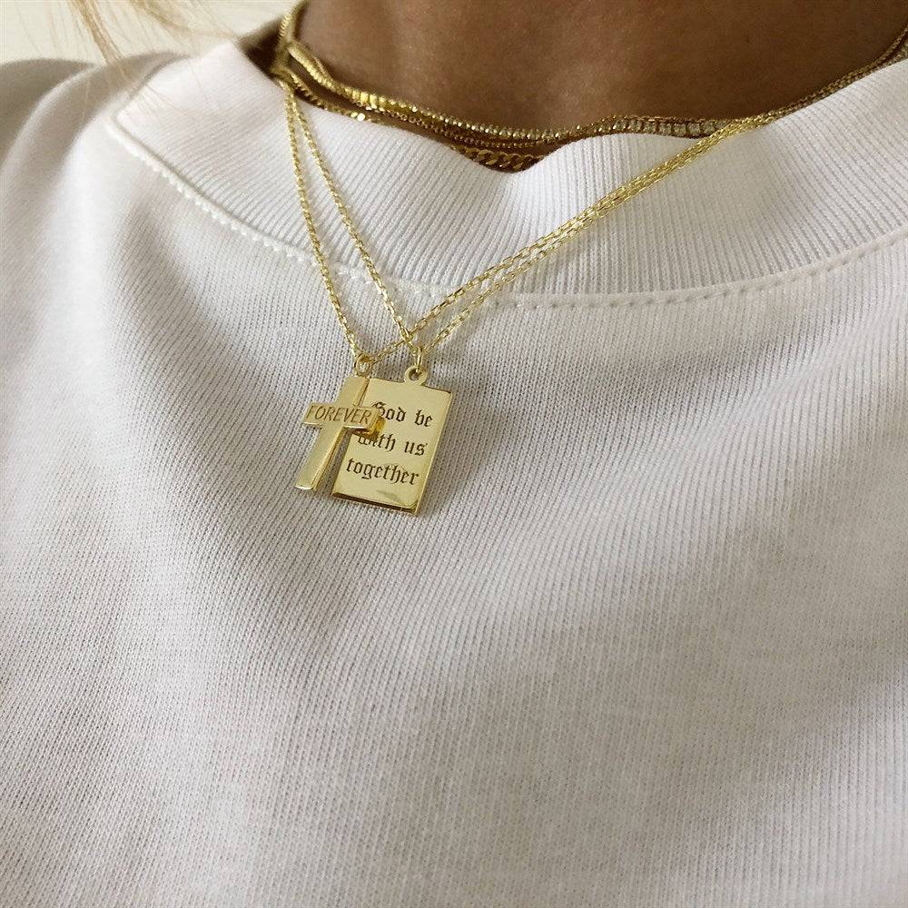 Kardelen Kreuzkette mit Name - 925 SILBER Discount Store für neue Produkte