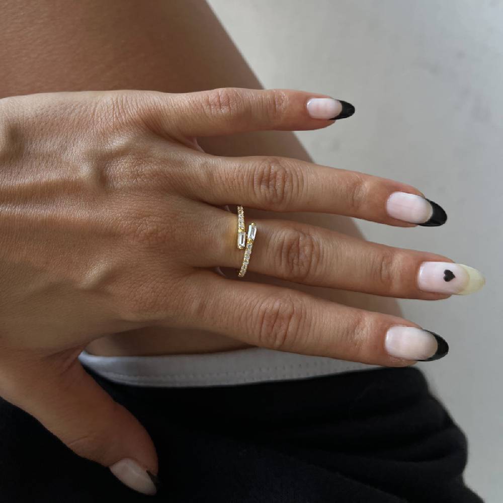 Kardelen Double Baguette Ring - 925 SILBER Online