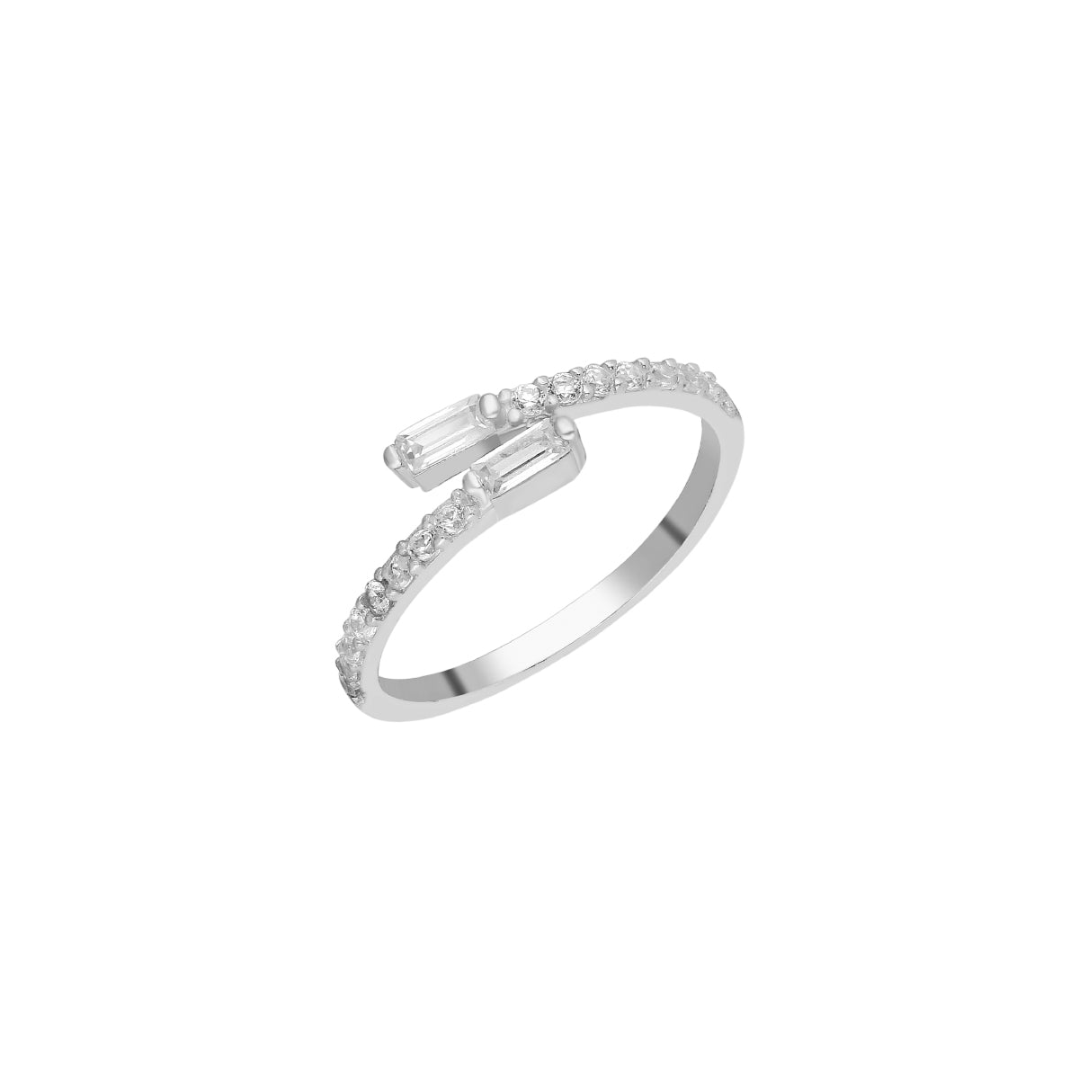 Kardelen Double Baguette Ring - 925 SILBER Online