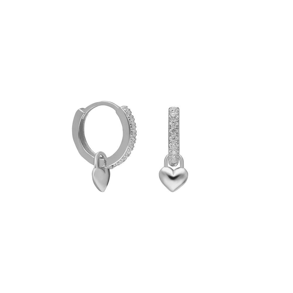 Kardelen Zirkonia babes Herz Ohrringe - 925 SILBER Outlet