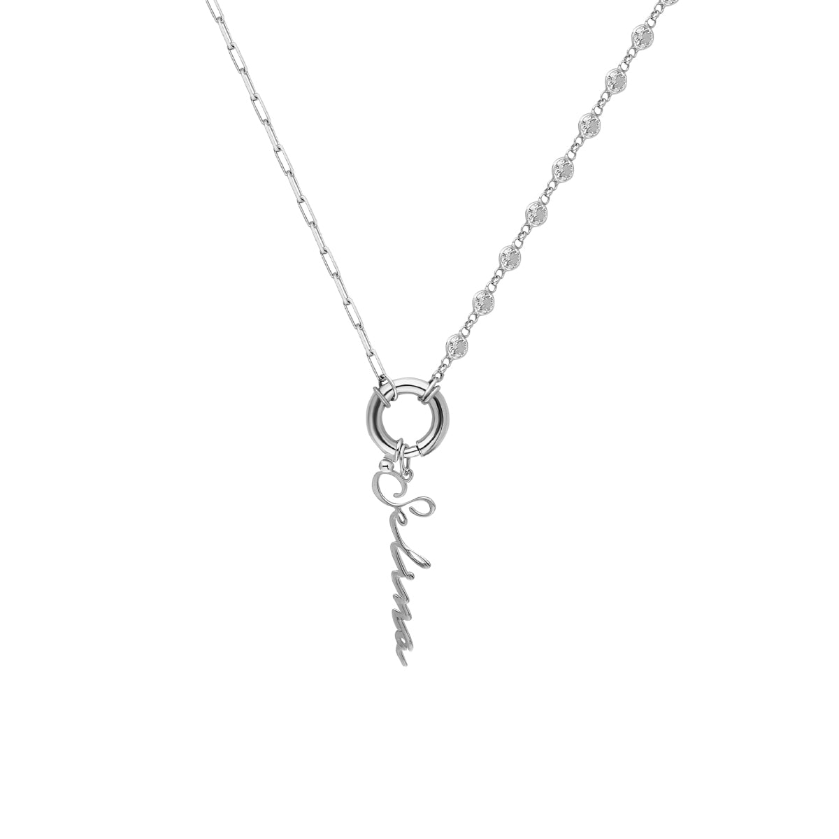 Kardelen Chain Design Diamond Halskette Basic Signatur - 925 SILBER Verkauf