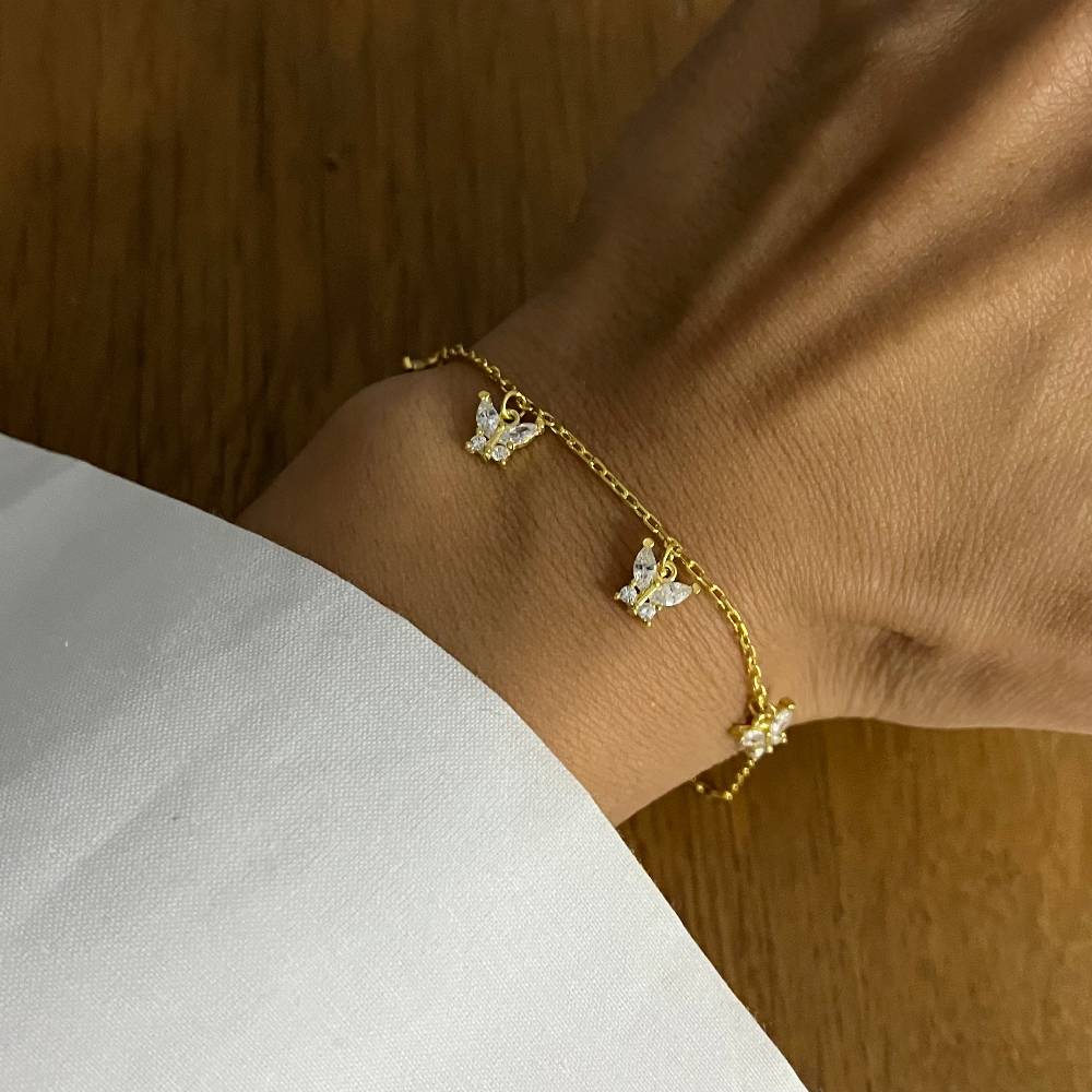 Kardelen Mini Butterfly Armband - 925 SILBER Fabrik Onlineshop