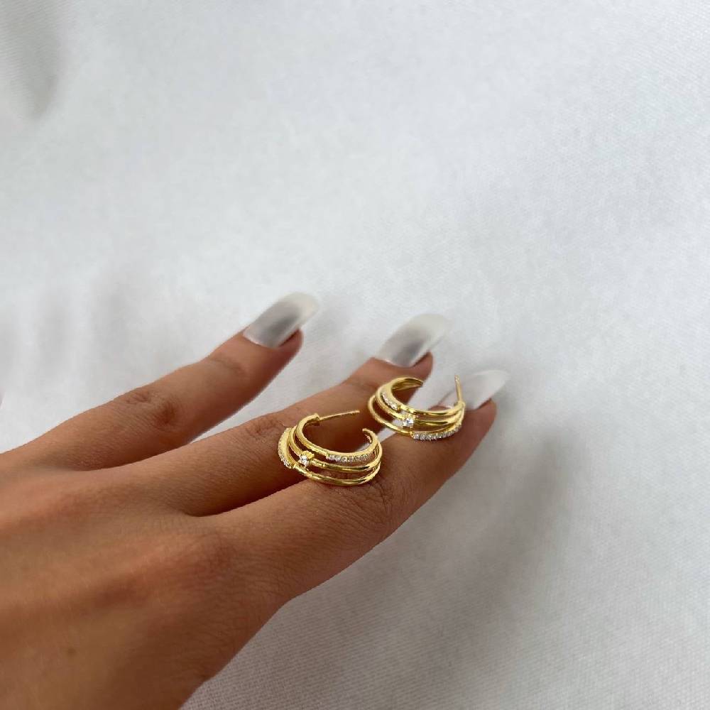 Kardelen Trois Rayons Ohrring - 925 SILBER Begrenztes Angebot