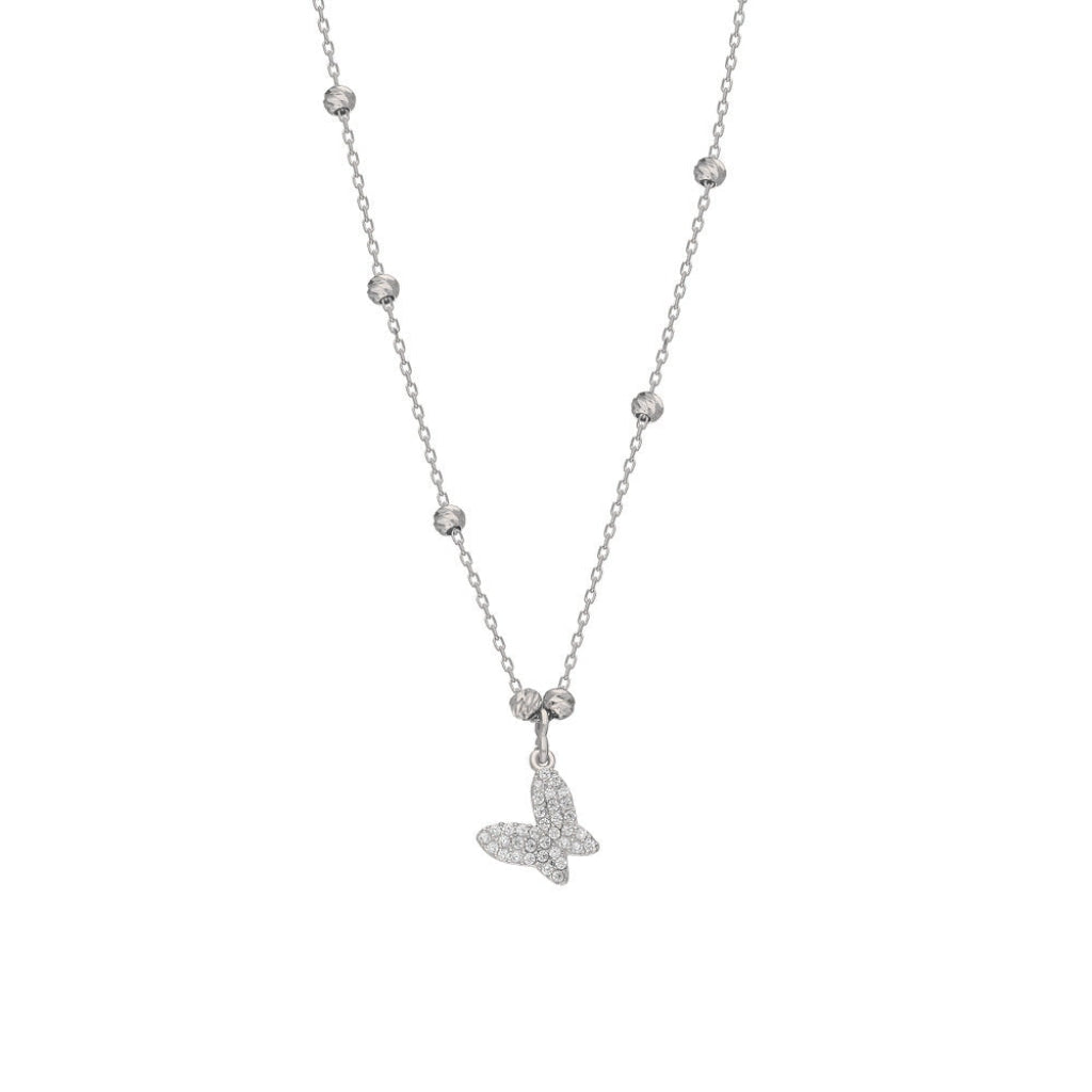 Kardelen BUTTERFLY BALL HALSKETTE - 925 SILBER Vatertagsangebot