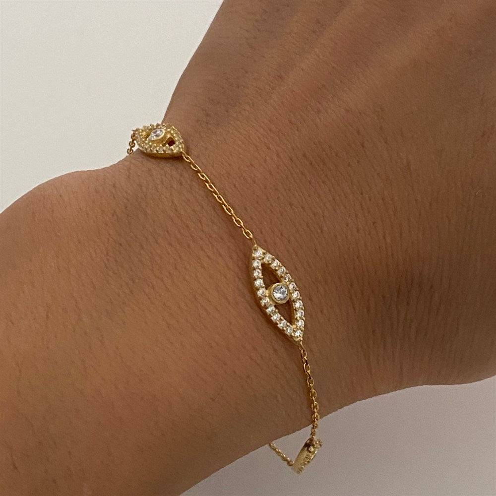 Kardelen Eyez Armkette - 925 SILBER Online Outlet