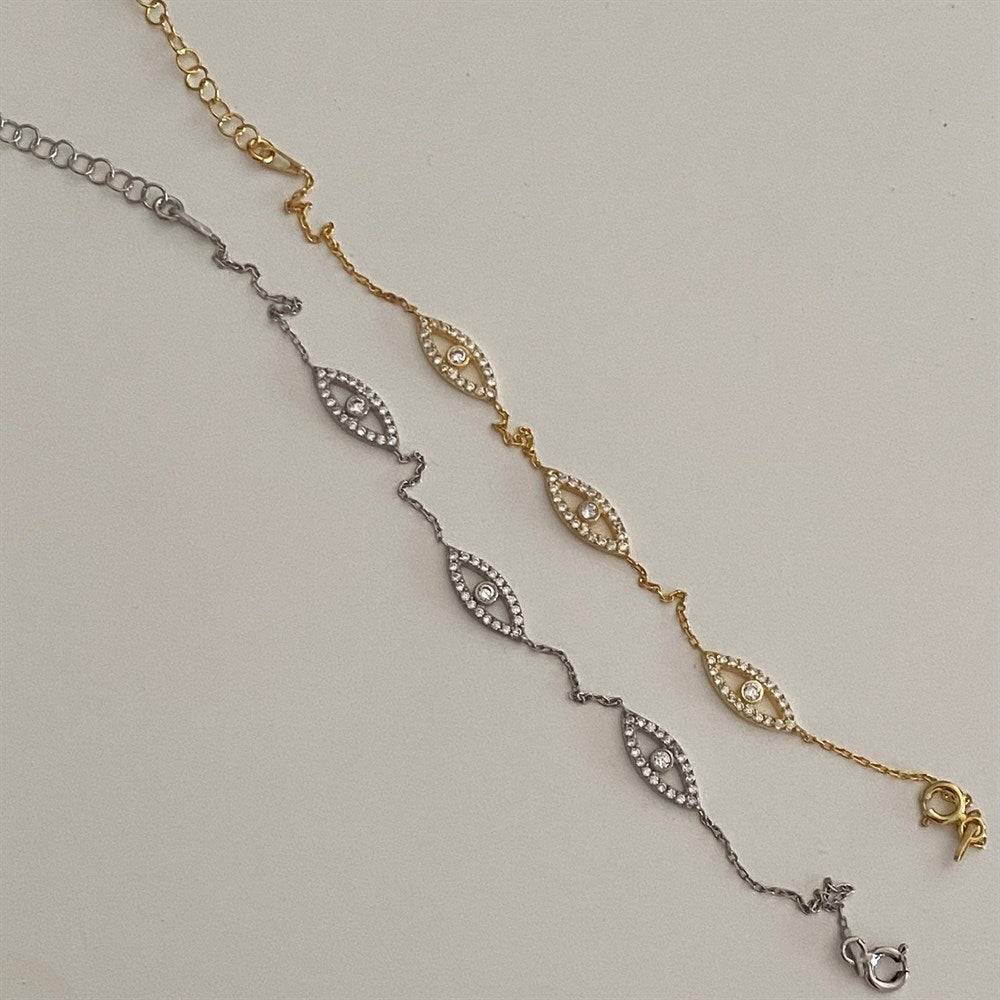 Kardelen Eyez Armkette - 925 SILBER Online Outlet