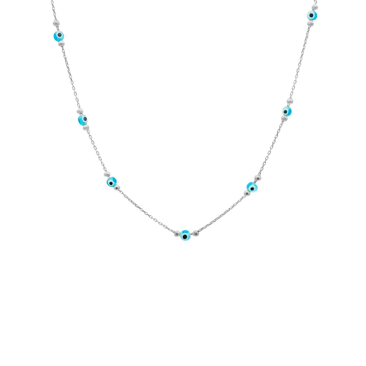 Kardelen Multi Nazar Halskette - 925 SILBER Zeitlich begrenztes Angebot