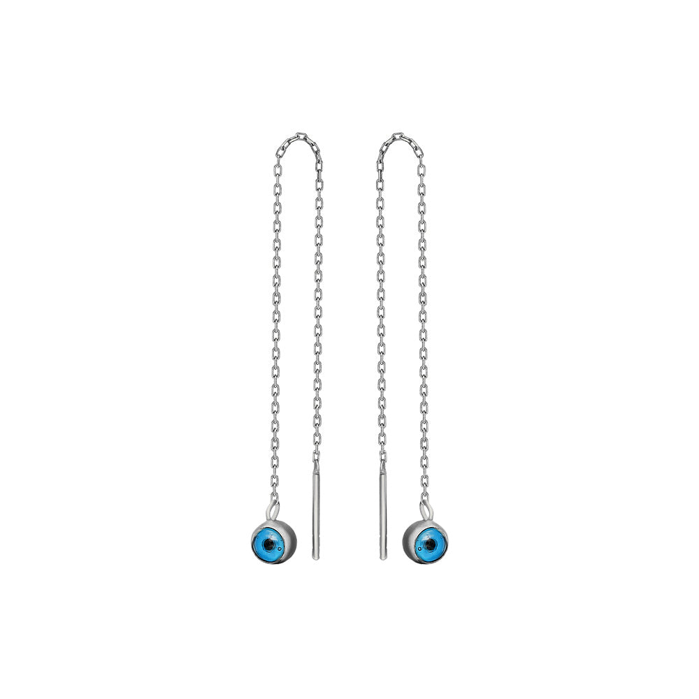 Kardelen Nazar Hängend Ohrring - 925 SILBER Blitzangebot
