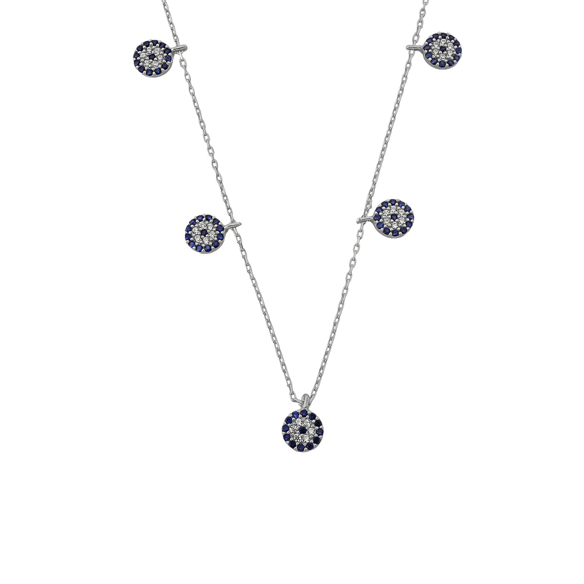 Kardelen Nazar Chocker 5er Kette - 925 SILBER VIP-Rabatte