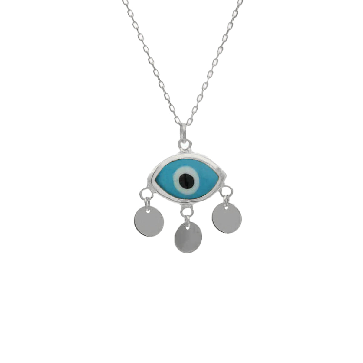 Kardelen Firuze Dark Blue Eyes Necklace - 925 SILBER Letzte 3 Tage