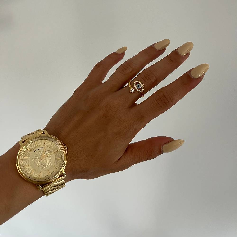 Kardelen Nazar Eye Stone Ring - 925 SILBER Bis zu 60% Rabatt