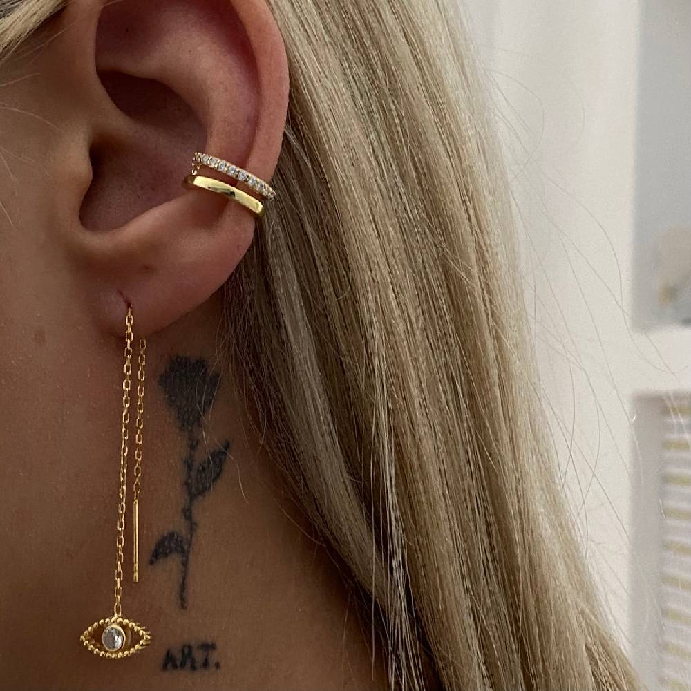 Kardelen Eye Earring Hängend Ohrring - 925 SILBER Discount Store für neue Produkte