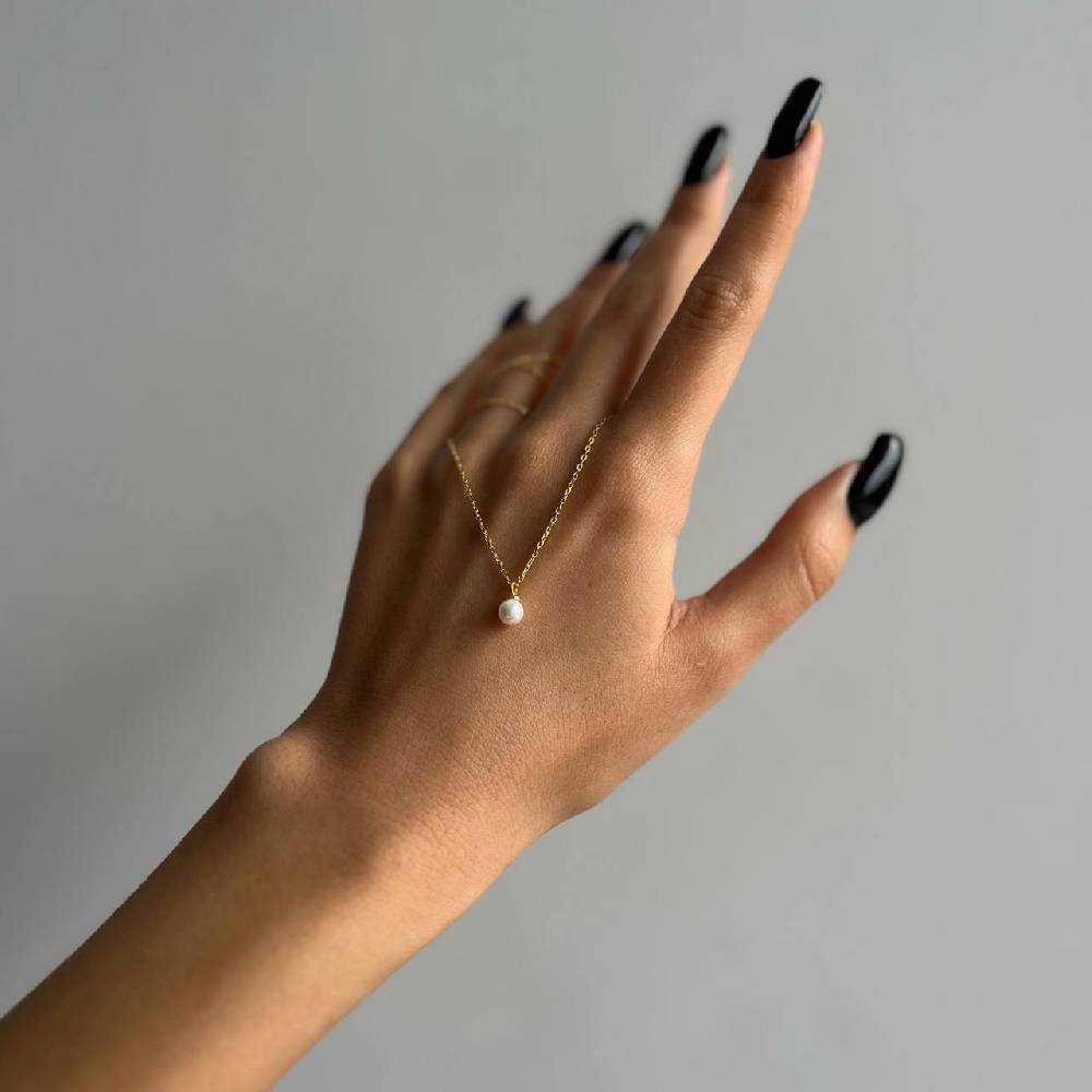 Kardelen Mini Pearl Halskette - 925 SILBER Limitierter Zeitrabatt