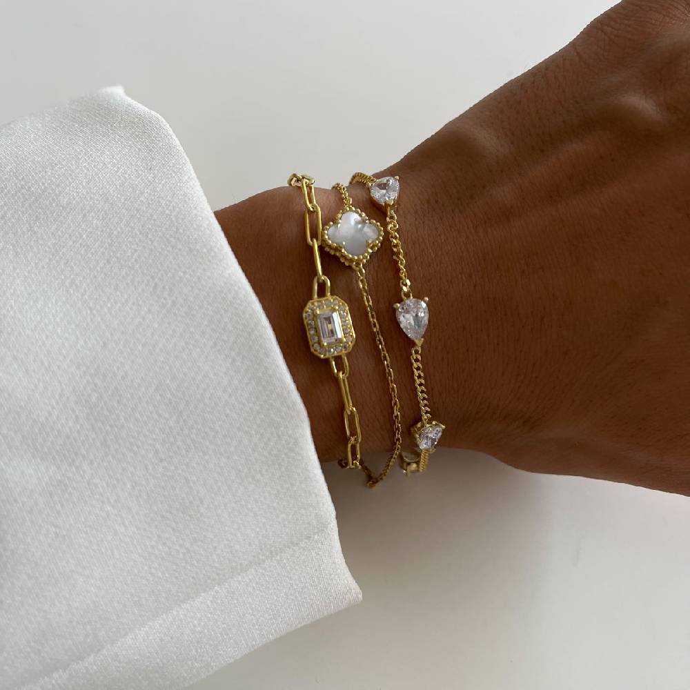 Kardelen Baguette Armkette - 925 SILBER Fabrikladen