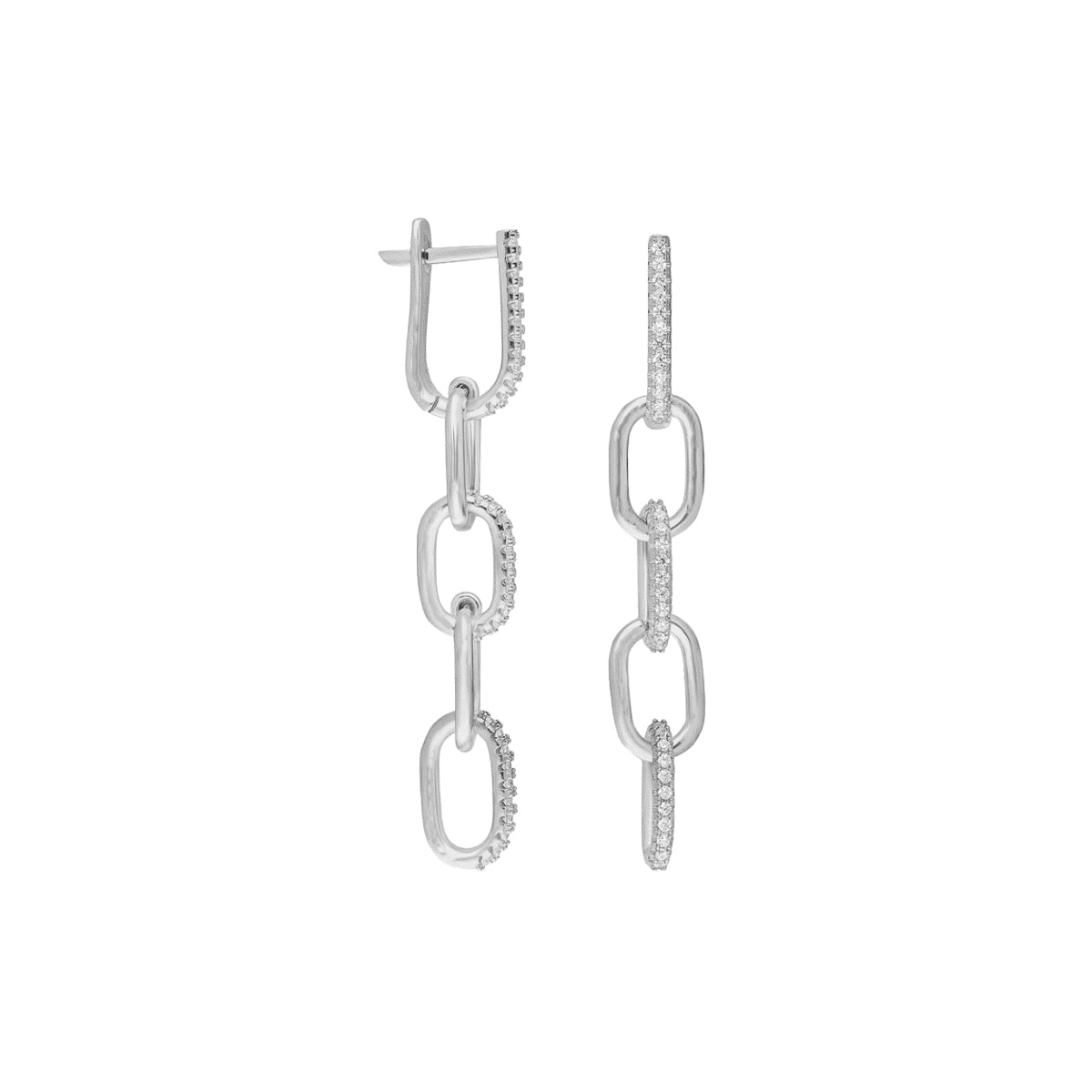 Kardelen Rounded Zirkonia Anker Ohrring - 925 SILBER Rabatte dieses Monats