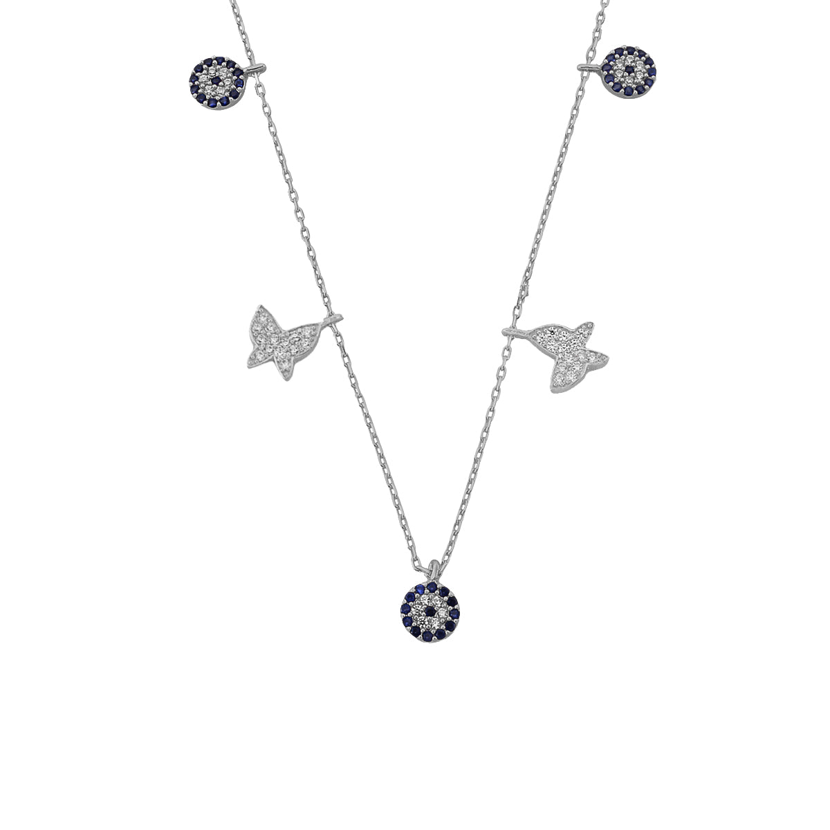 Kardelen Nazar X Butterfly Kette - 925 SILBER im Angebot