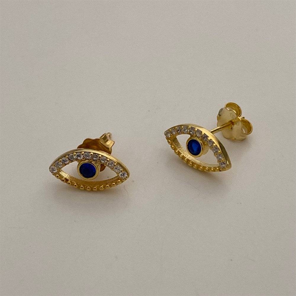 Kardelen Blue Eye stecker Ohrring - 925 SILBER Fabrik Onlineshop